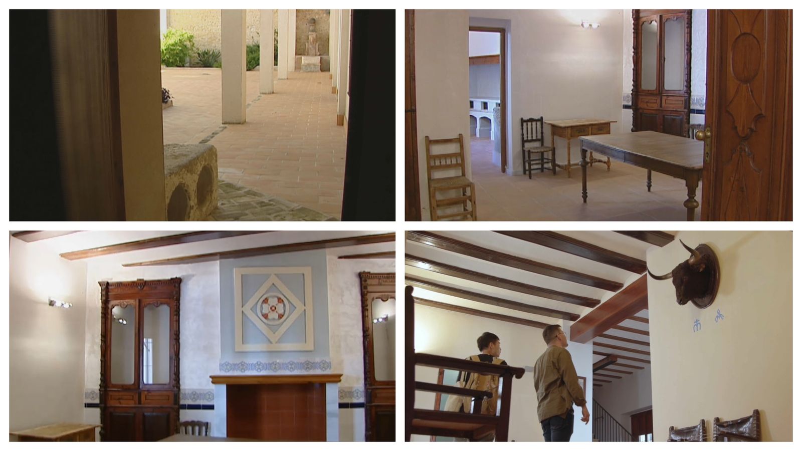 Algunes de les sales de la Casa del Bou