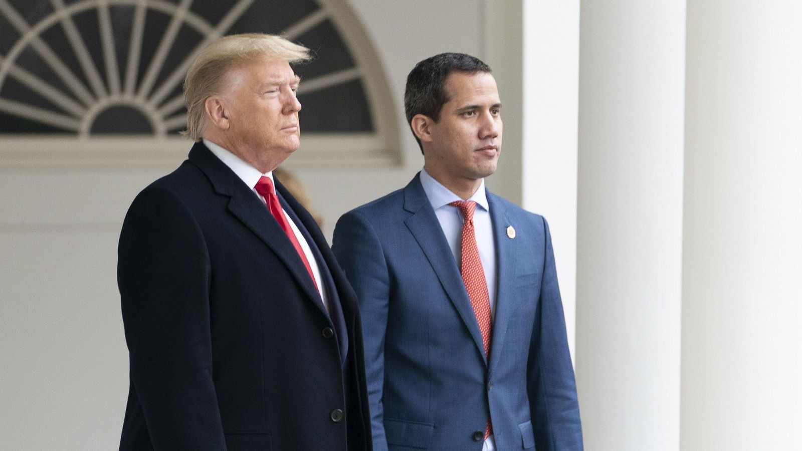 L'expresident dels Estats Units, Donald Trump, i el dirigent opositor veneçolà, Juan Guaidó