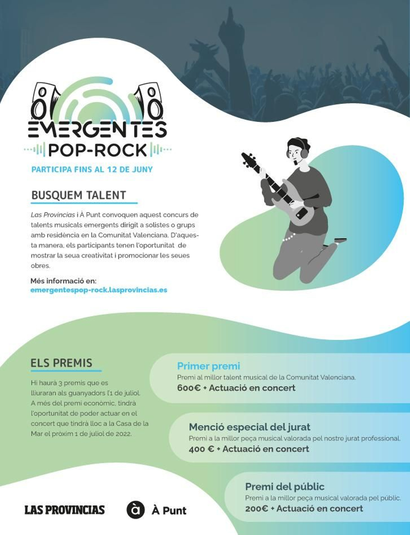 Cartell del concurs Emergentes pop-rock