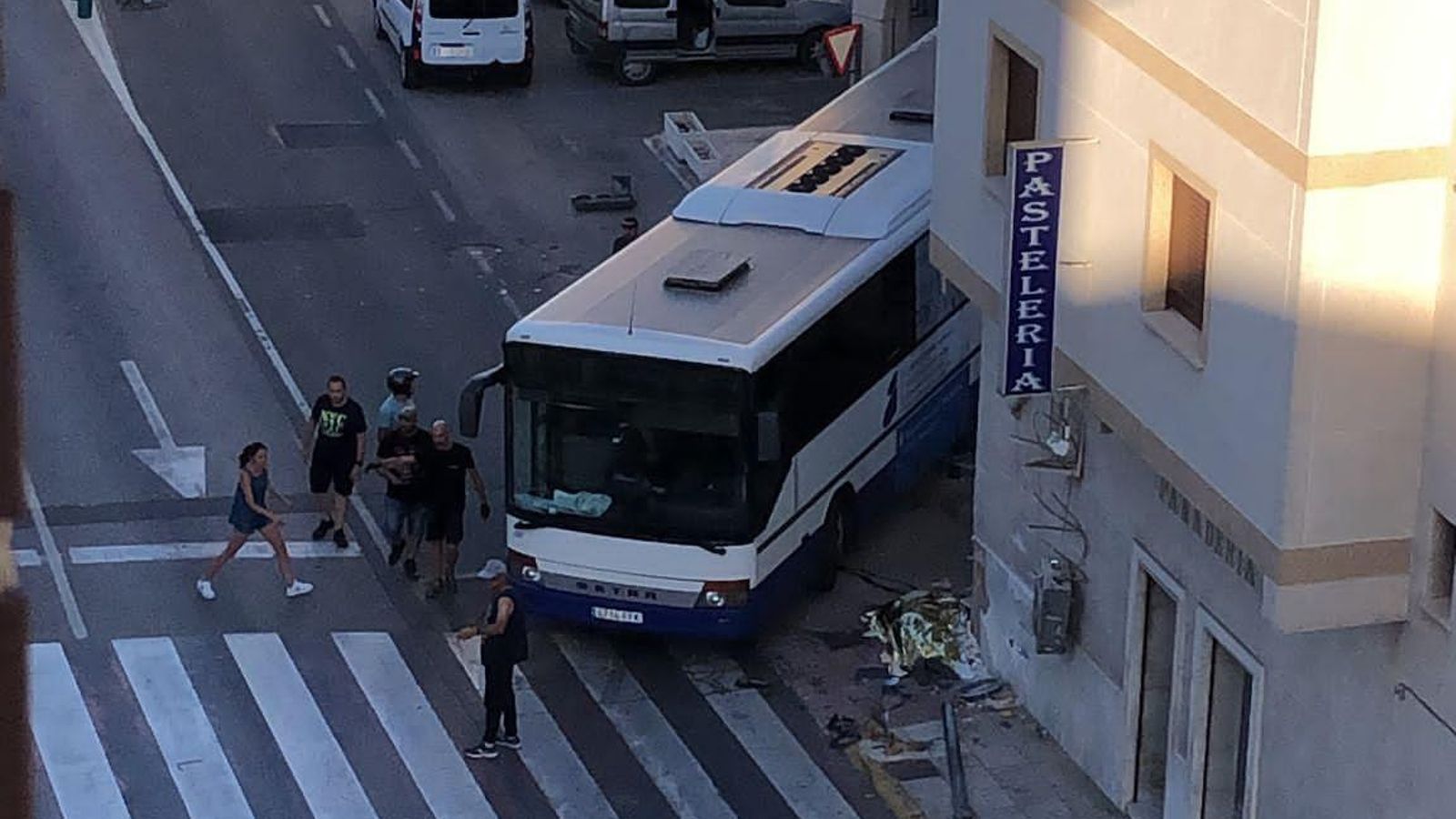 Imatge de l'accident des d'una vivenda del municipi Imatge de l'accident des d'una vivenda del municipi