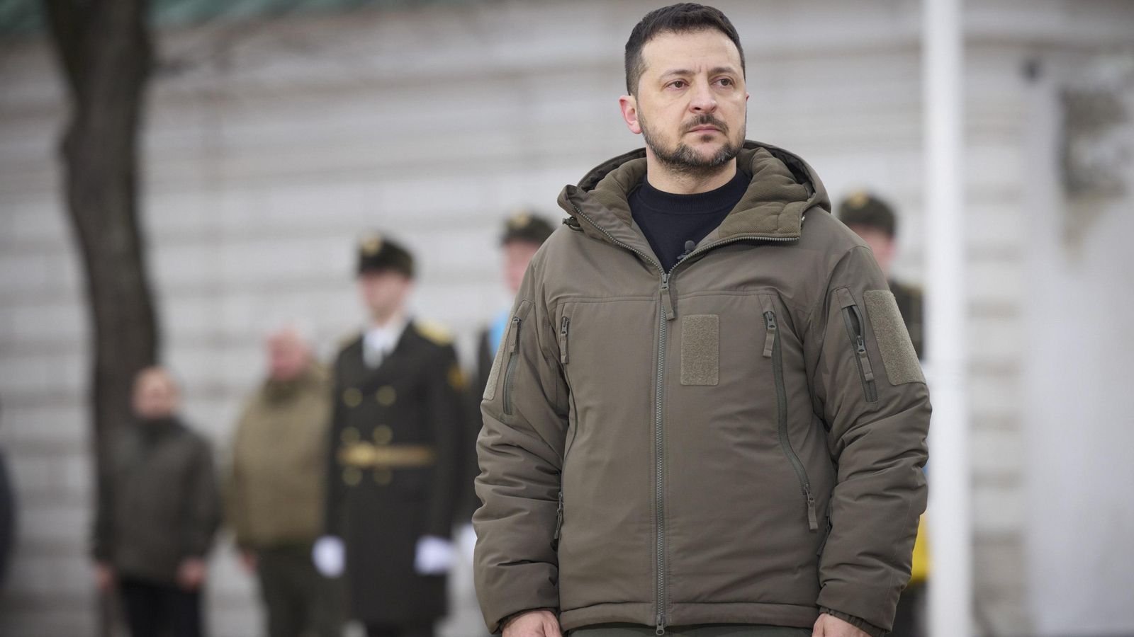 Zelensky en l'acte 'Febrer, any, invencibilitat' a Kíiv, Ucraïna, en el primer aniversari de la invasió russa