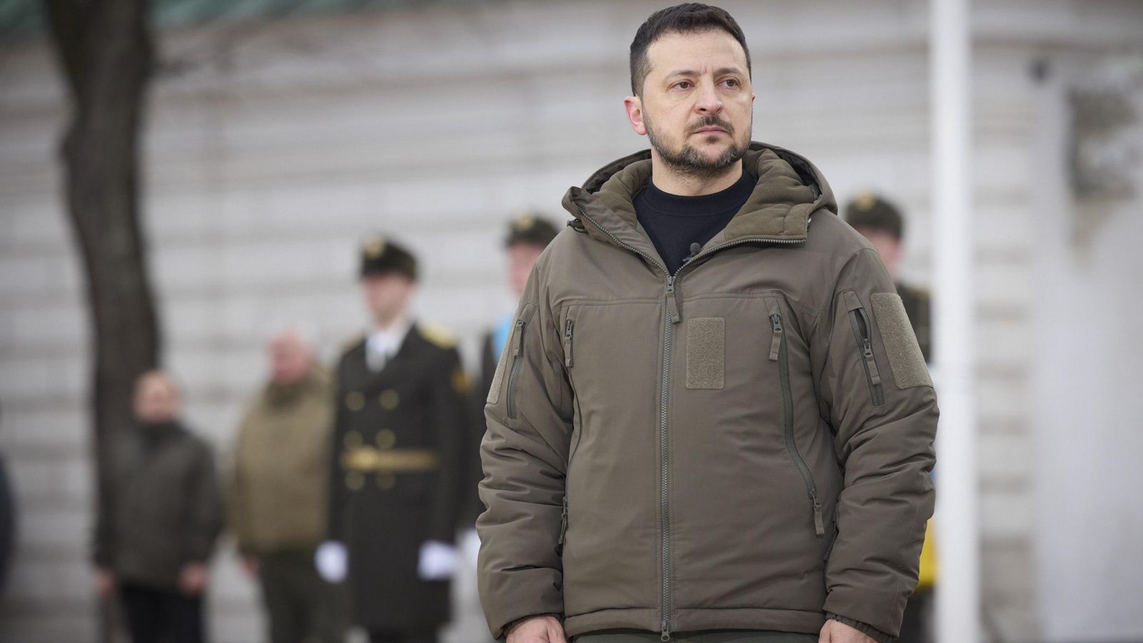 Zelensky en l'acte 'Febrer, any, invencibilitat' a Kíiv, Ucraïna, en el primer aniversari de la invasió russa