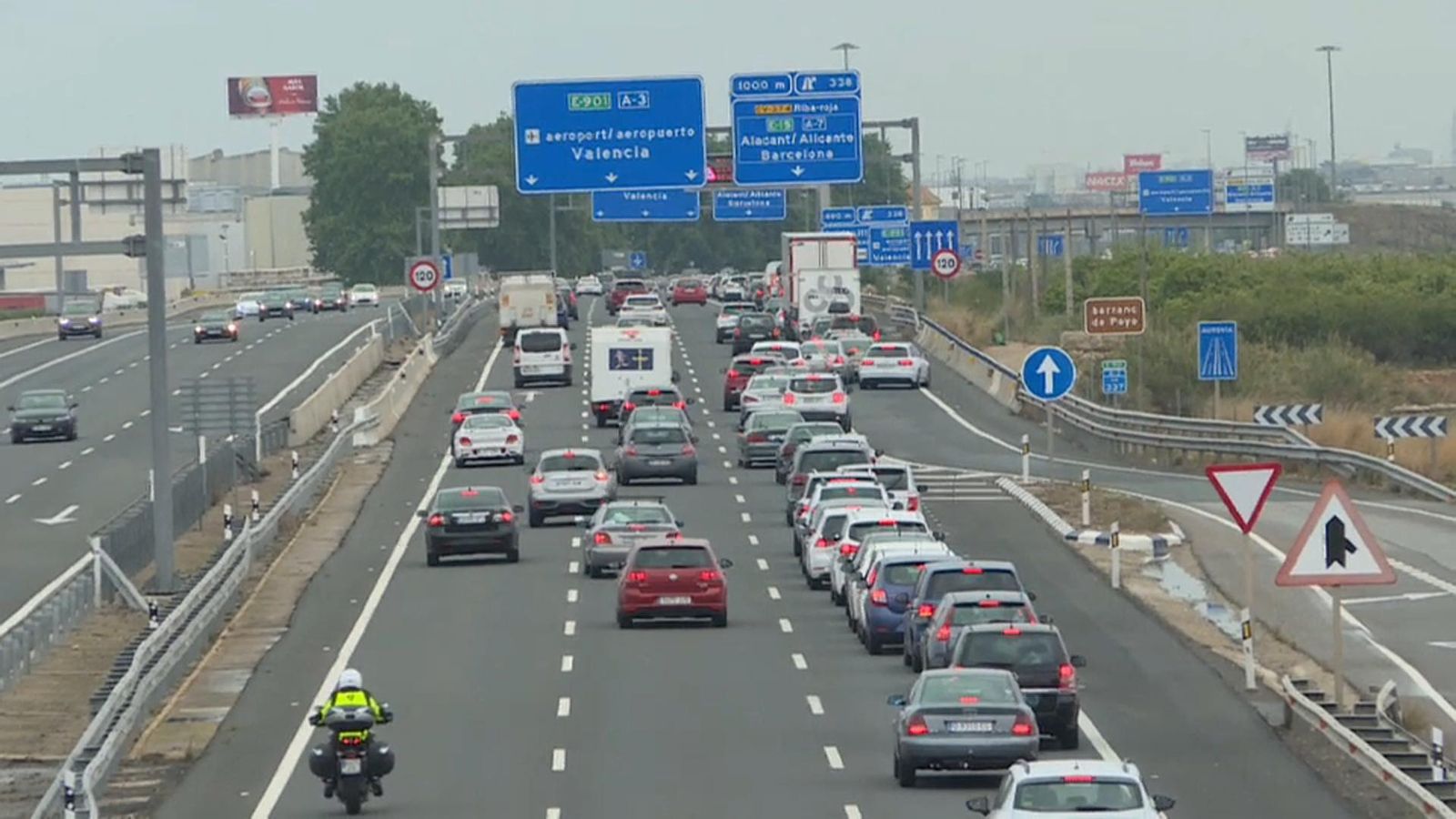 L'autovia A-3 estarà tallada des d'aquest dilluns en sentit Madrid entre Venta del Moro i Villargordo del Cabriel