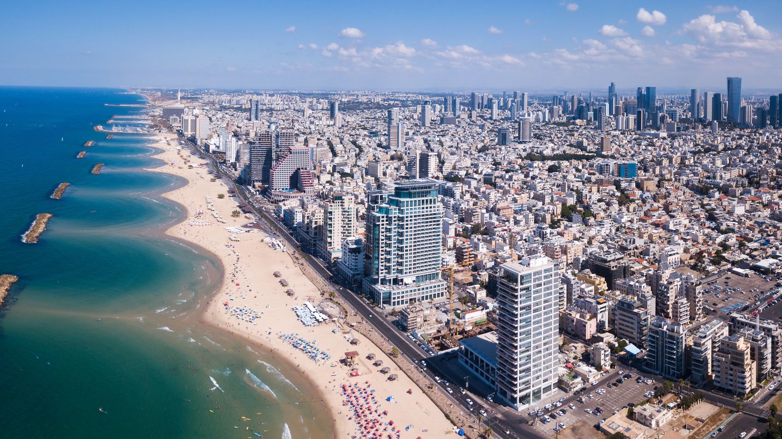 Vista aèria de la ciutat de Tel-Aviv, a Israel