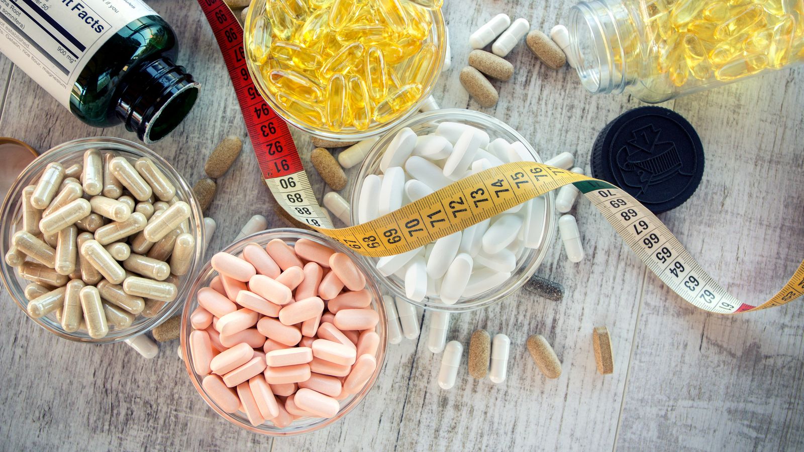 Imatge d'arxiu de píndoles per a aprimar-se