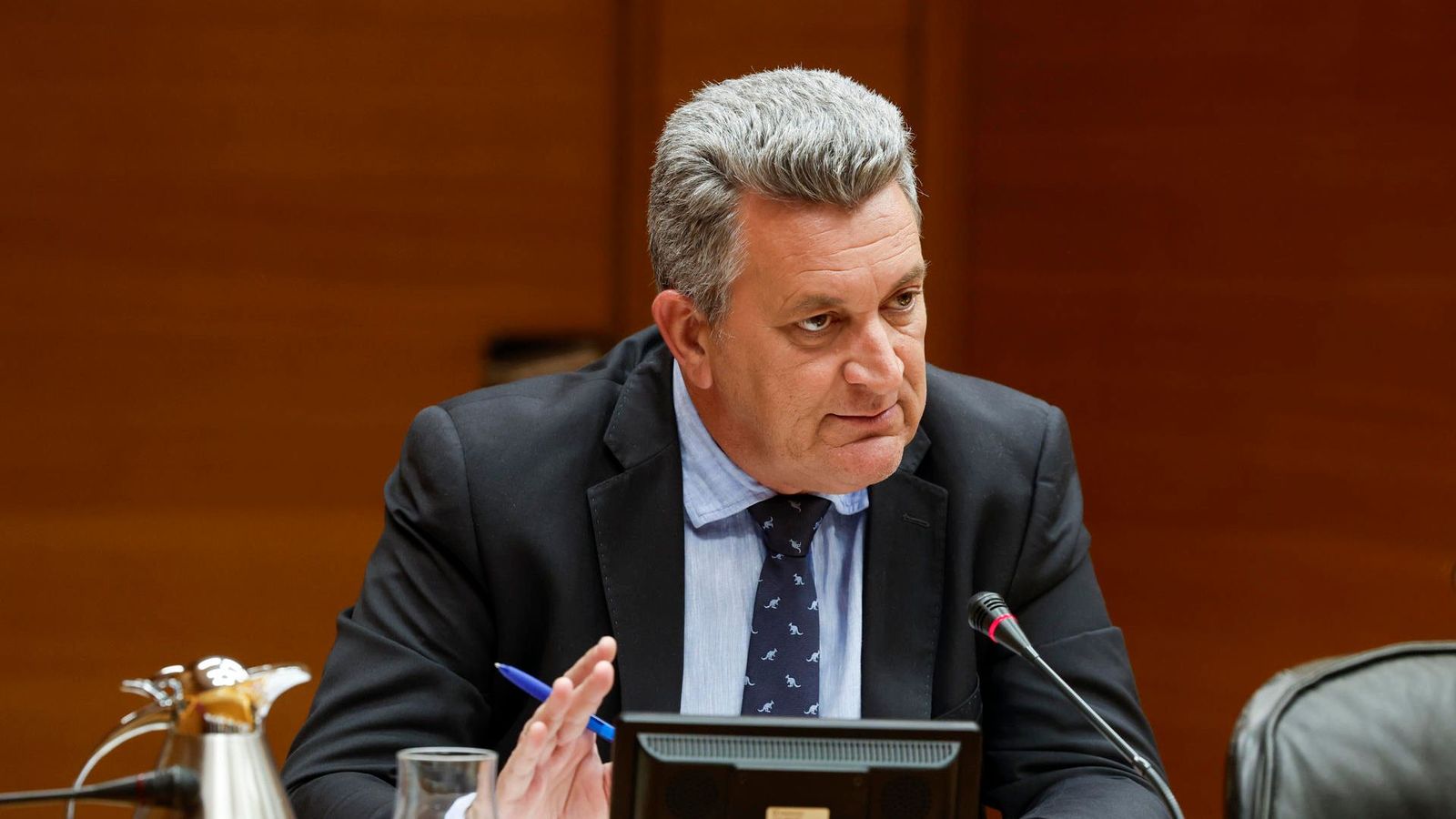 El conseller Martínez Mus, este dimarts a les Corts