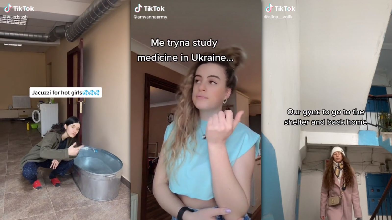 Tiktokers ucraïneses durant la guerra