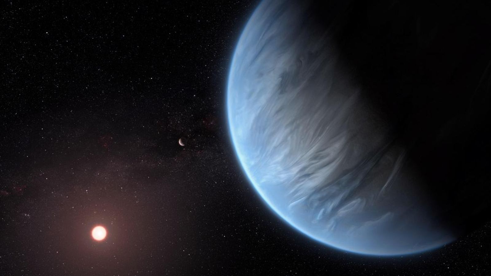 Imatge artística del que podria ser el planeta K2-18b
