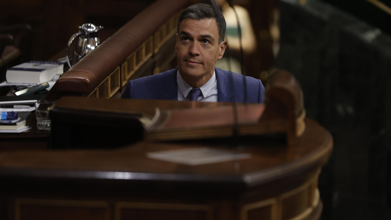 El president del govern, Pedro Sánchez, aquest dimecres en el ple del Congrés