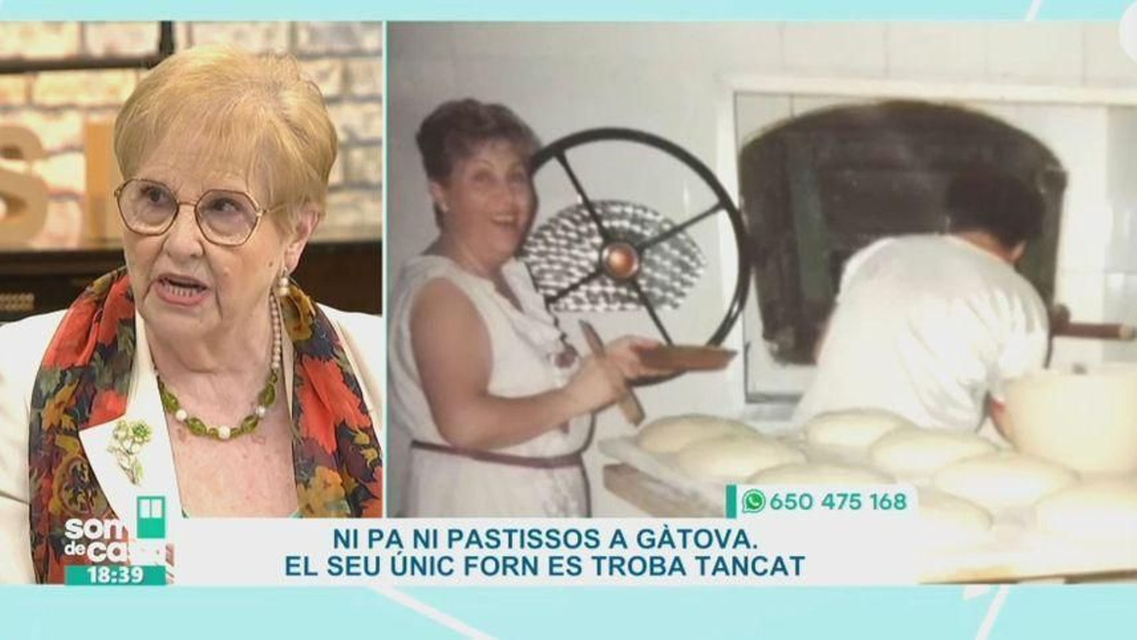 Amparo ha sigut la fornera de Gàtova tota la vida