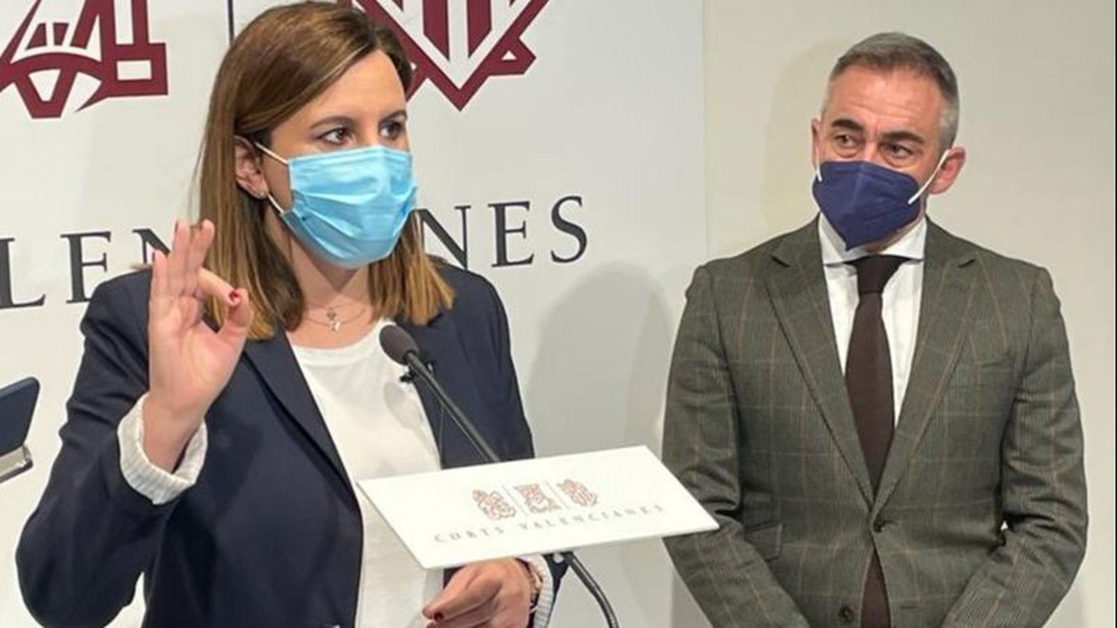 María José Català, junt al també popular Miguel Barrachina, en les Corts aquest dimecres