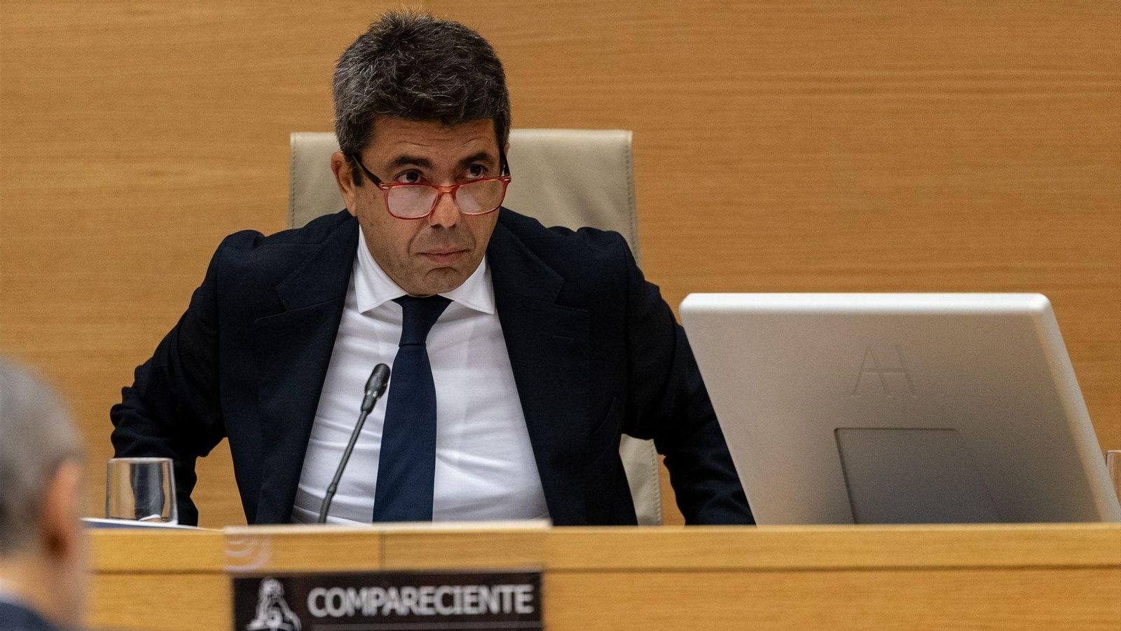 Mazón, este dilluns en la comissió d'investigació de la dana al Congrés