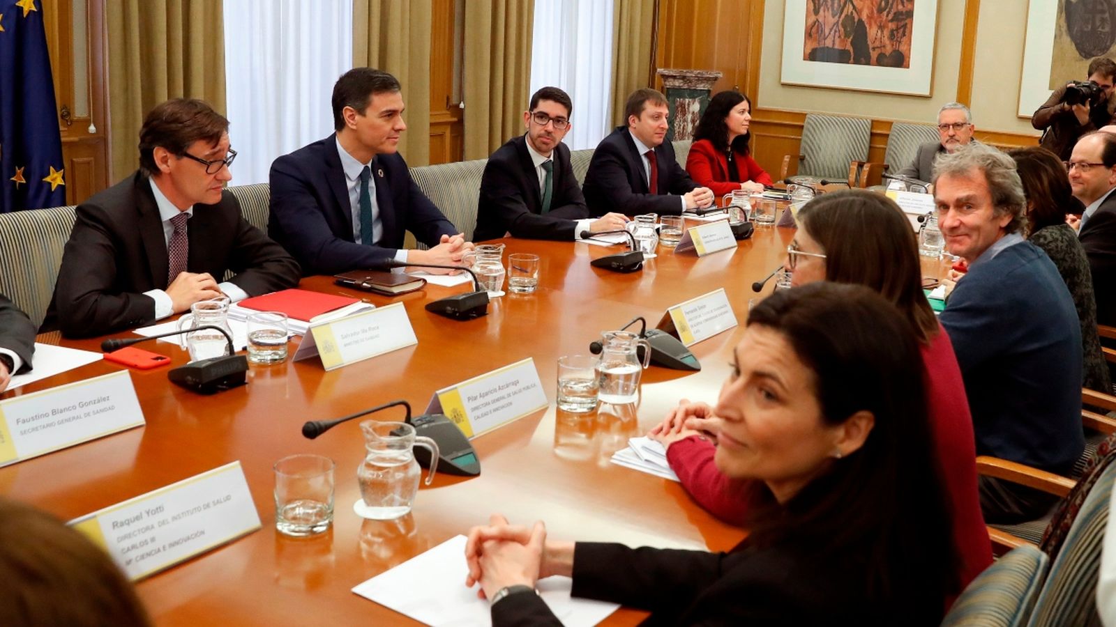 Pedro Sánchez ha presidit aquest matí la comissió de seguiment del coronavirus