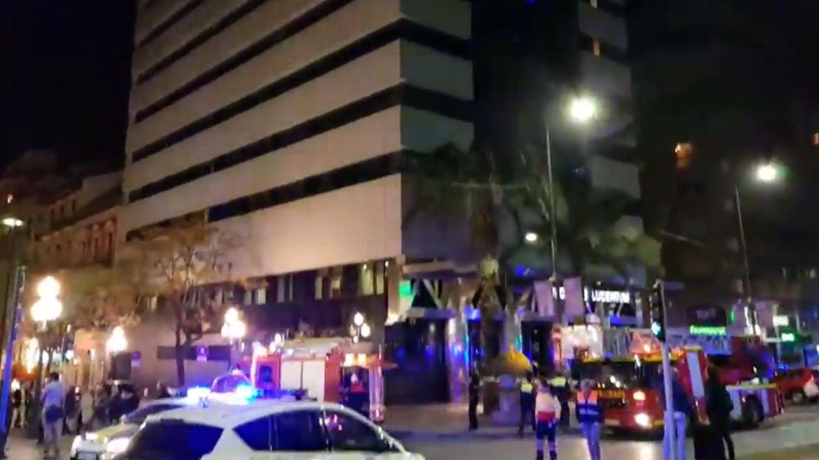 Operatiu organitzat per a desallotjar l'Hotel Eurostars Lucentum