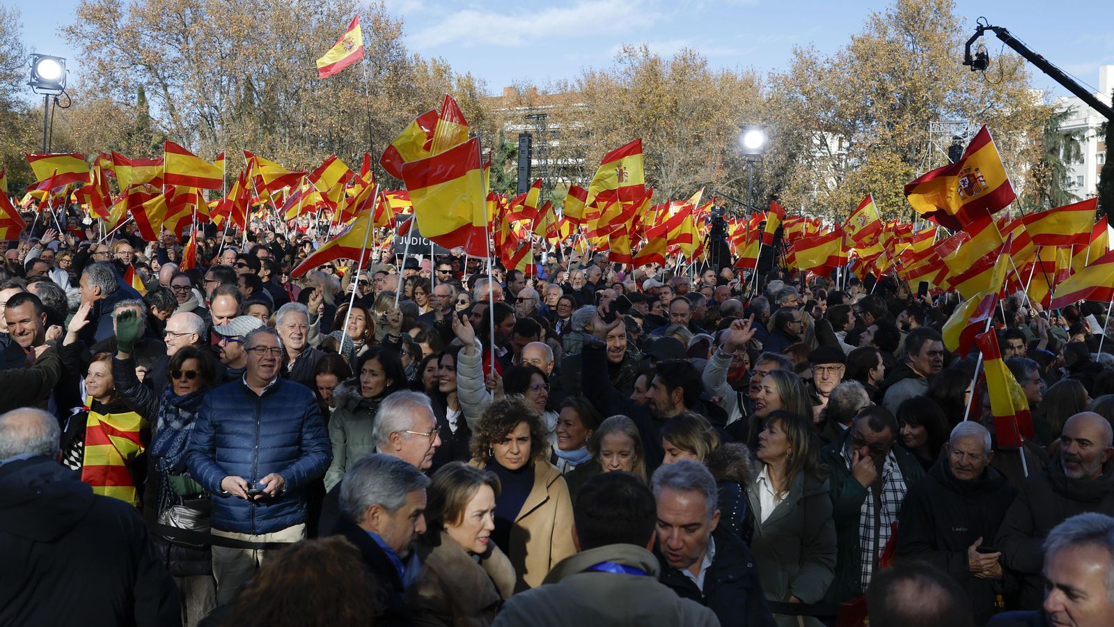 El PP protesta contra el Gobierno en el Templo de Debod