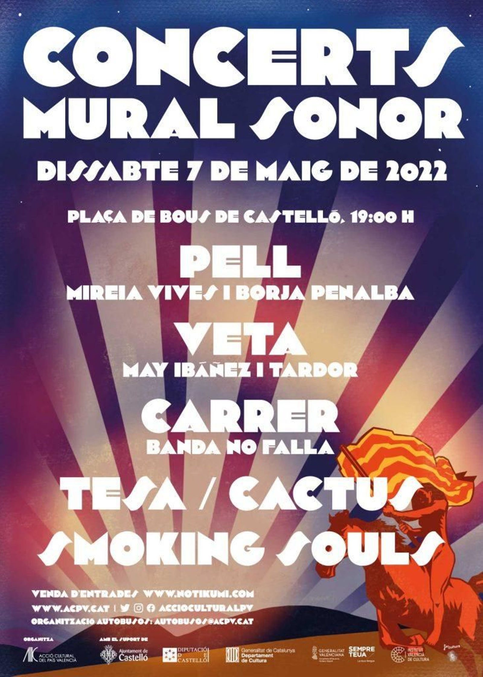 Cartell dels concerts de Mural Sonor