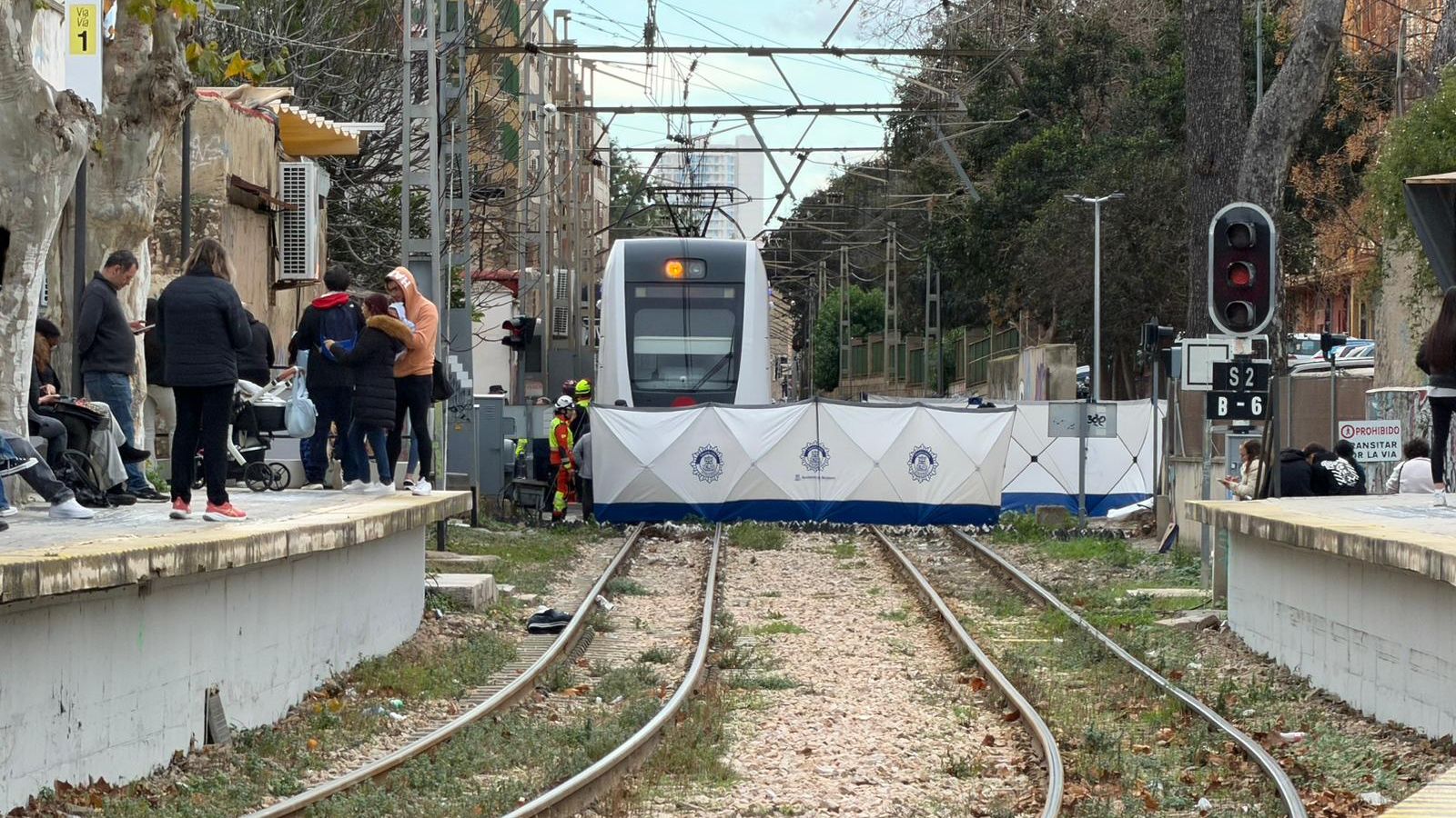 Interrupció de la circulació de Metrovalència entre Empalme i Bétera per atropellament