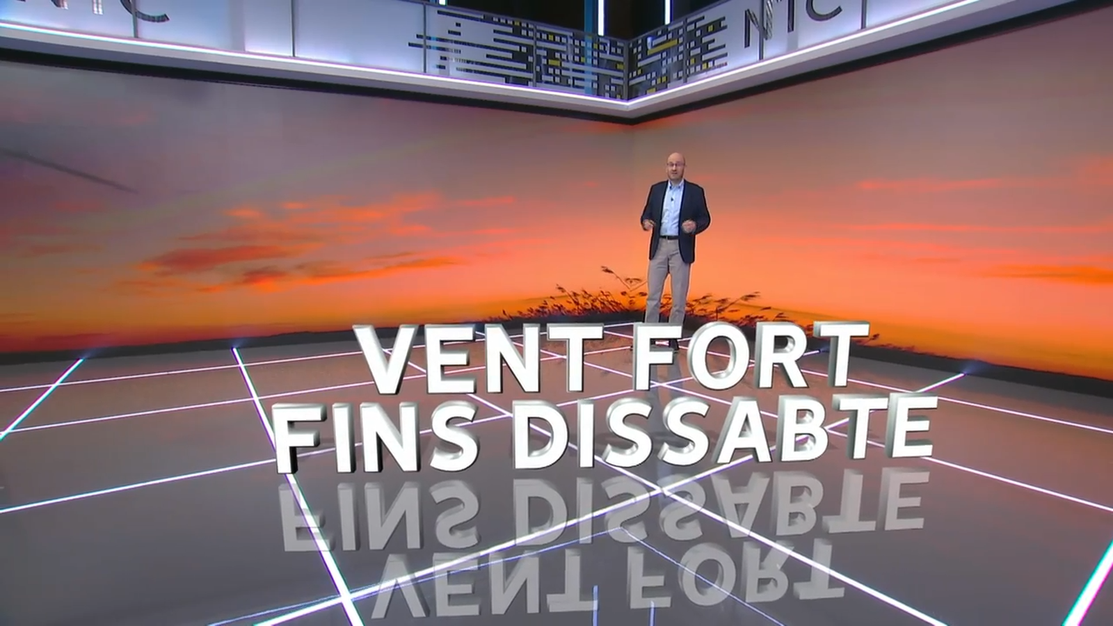 Joan Carles Fortea en l'oratge de l'informatiu nit 09.12.2021