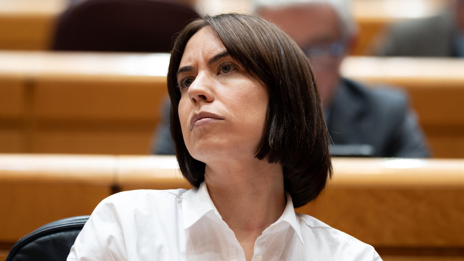 La ministra de Ciència, Innovació i Universitats, Diana Morant, este dimarts al Senat
