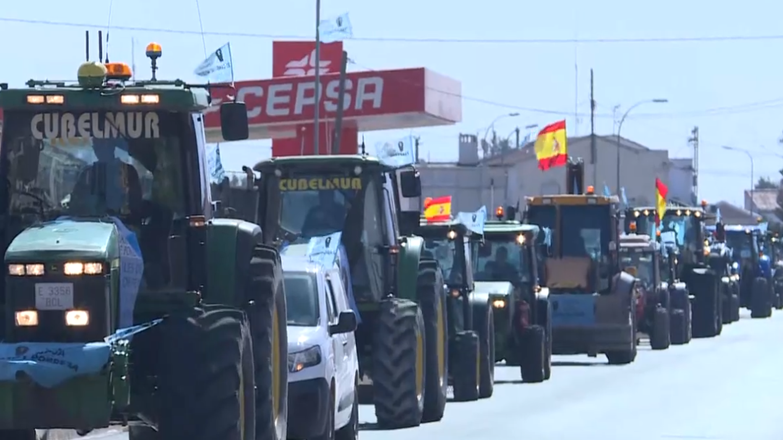 Imatge d'arxiu de la tractorada organitzada a Oriola (Baix Segura)