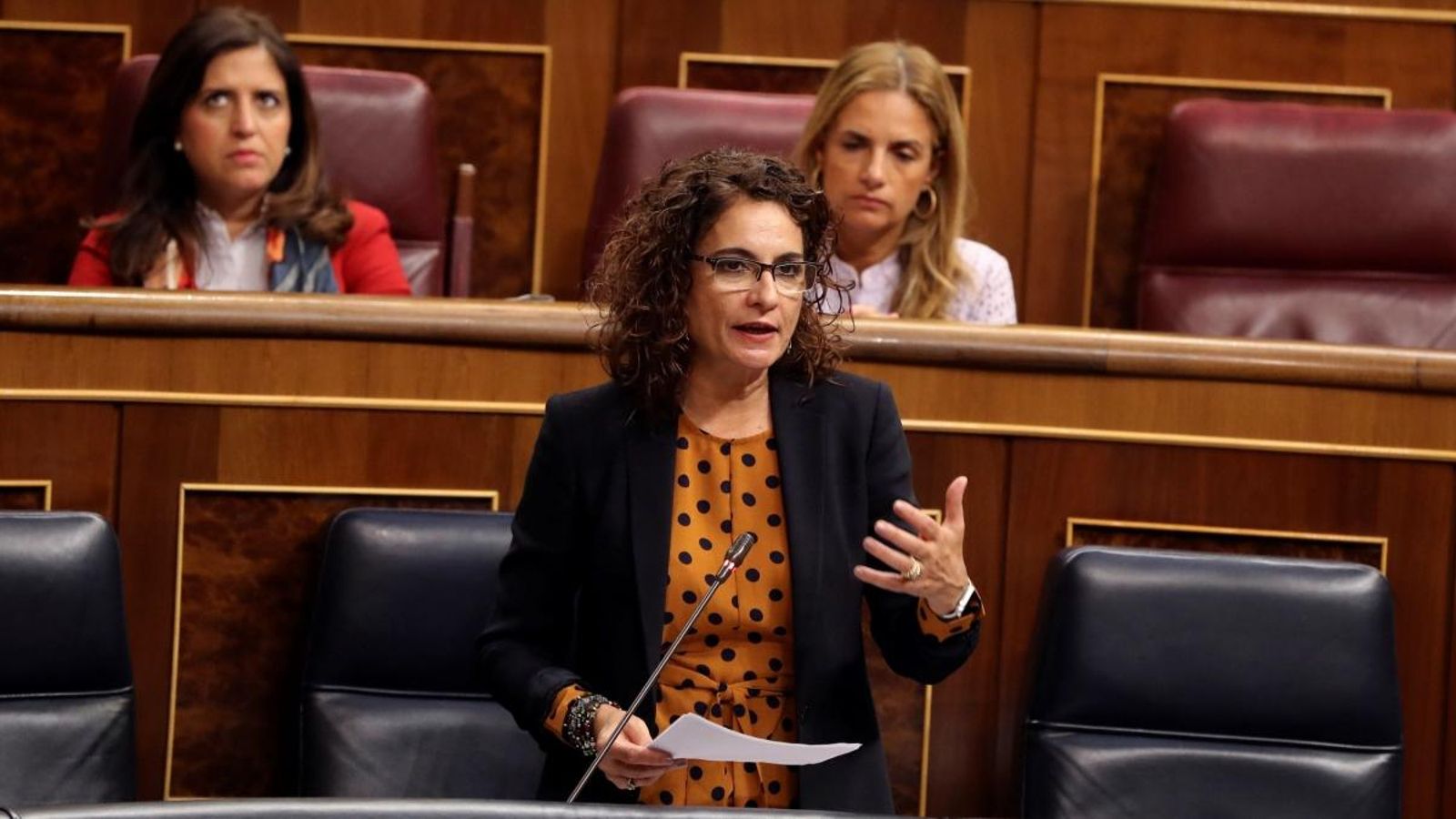 La ministra d'Hisenda, María Jesús Montero, en el Congrés La ministra d'Hisenda, María Jesús Montero, en el Congrés