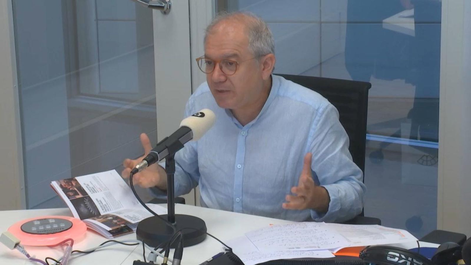 Abel Guarinós, durant una entrevista en À Punt ABEL GUARINOS