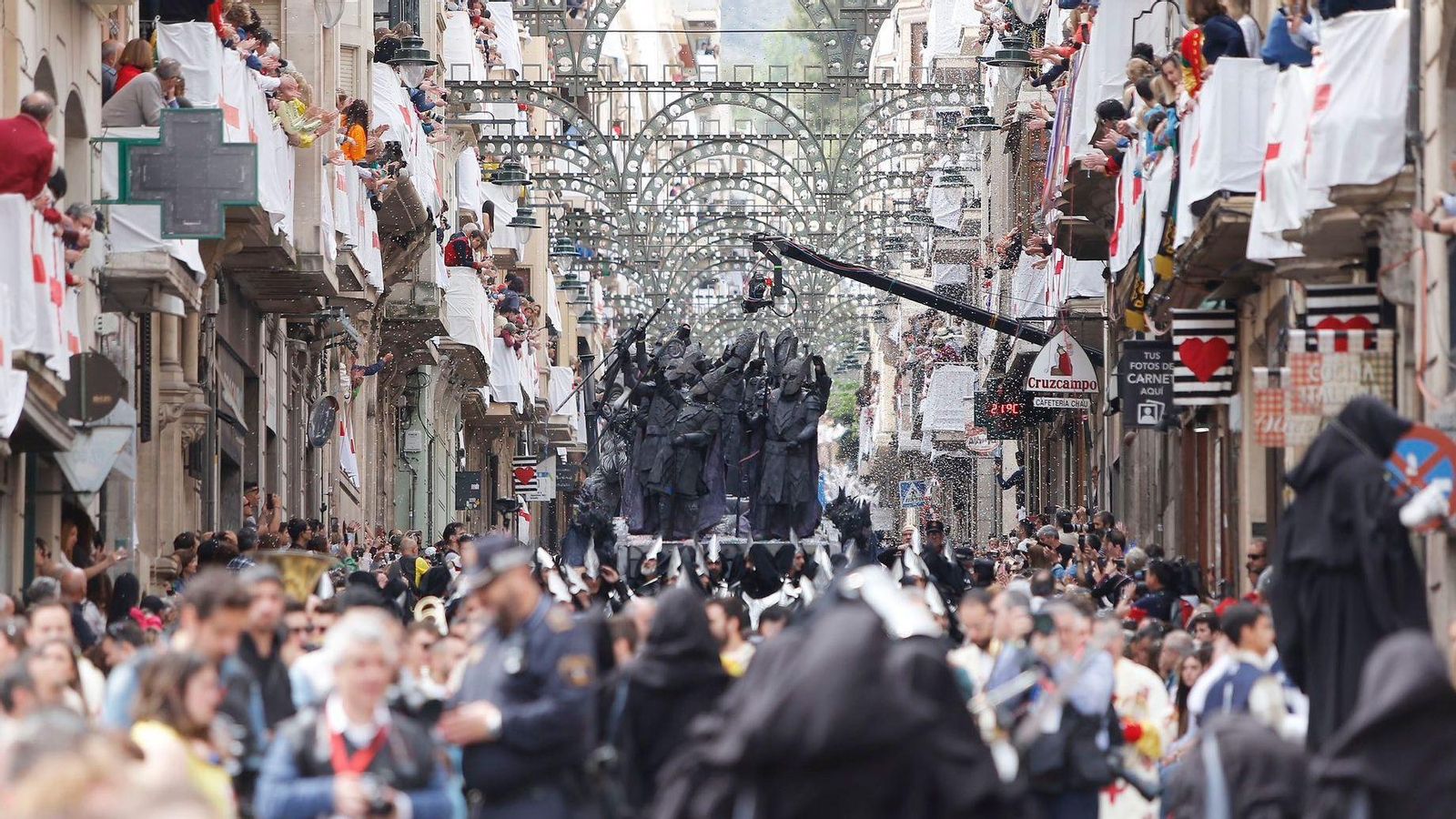 Un moment de l'Entrada cristiana d'Alcoi