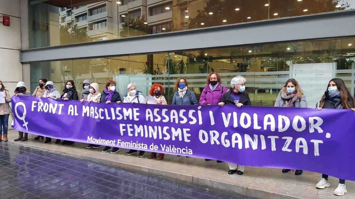 Un moment de la protesta, aquest dijous.