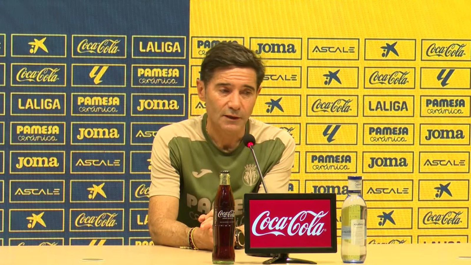 El tècnic del Villarreal CF, Marcelino García Toral
