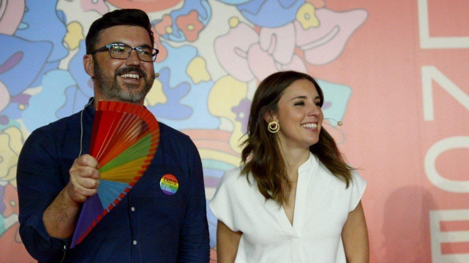 Toño Abad i la ministra d'Igualtat Irene Montero, en una imatge d'arxiu