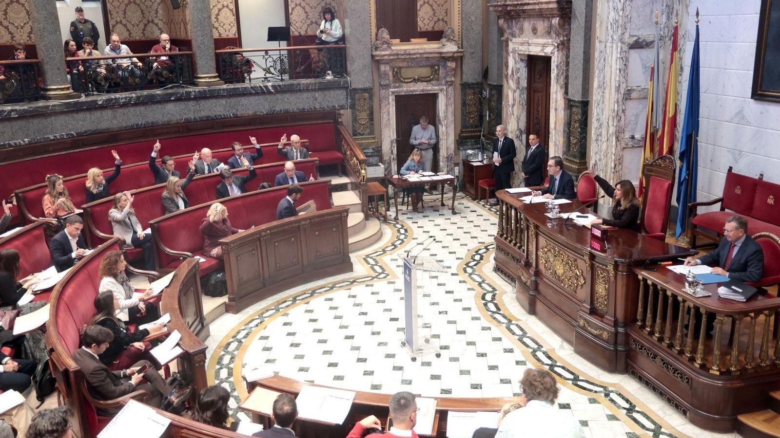 Imatge d'arxiu d'un ple ordinari de l'Ajuntament de València