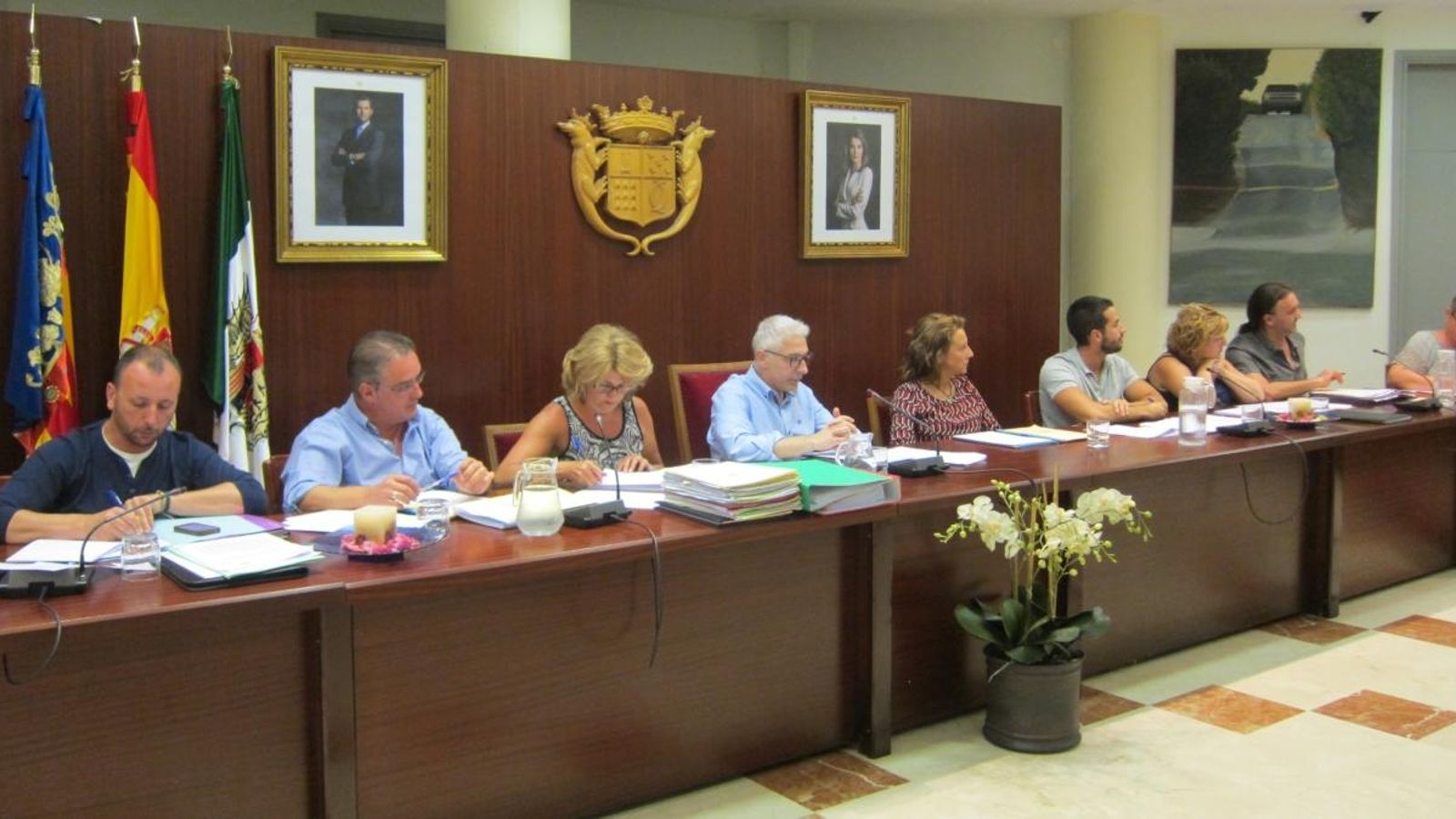 Ple de l'Ajuntament de Novelda