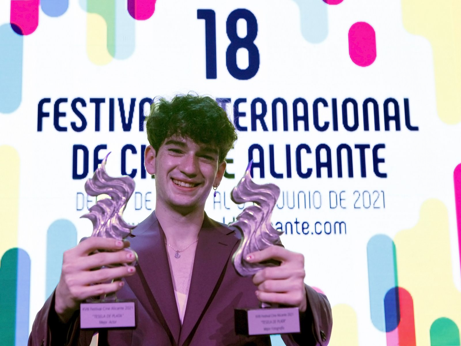 Jorge Motos, guanyador de la Tessel·la de Plata a millor actor per 'Lucas'