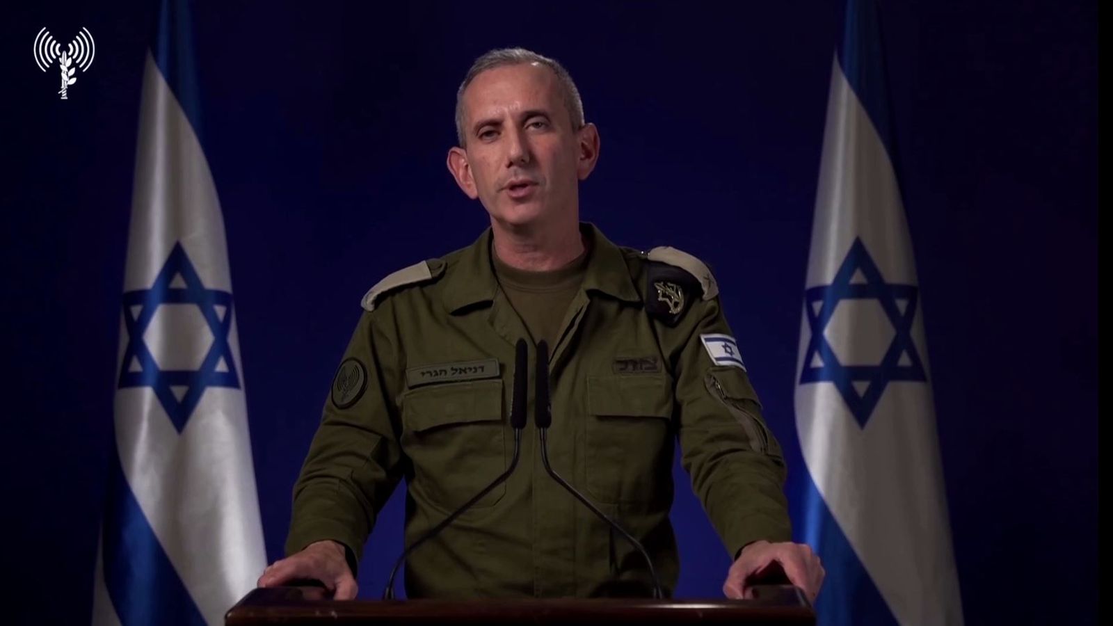 El portaveu de l'Exèrcit d'Israel, Daniel Hagari