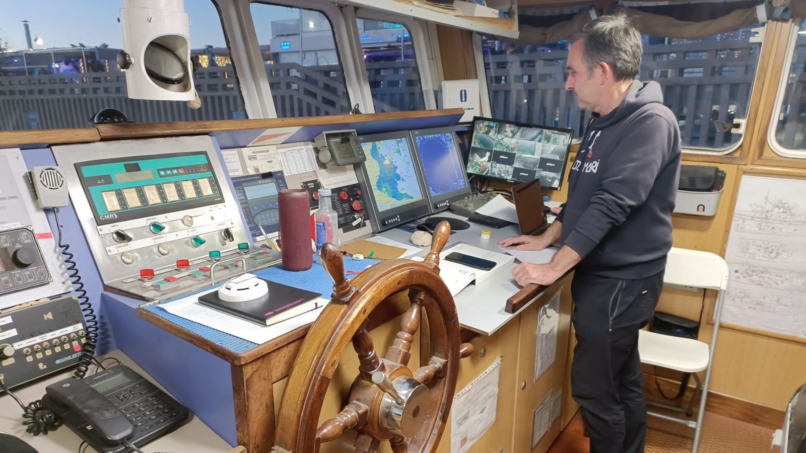 Interior del vaixell basc Aita Mari