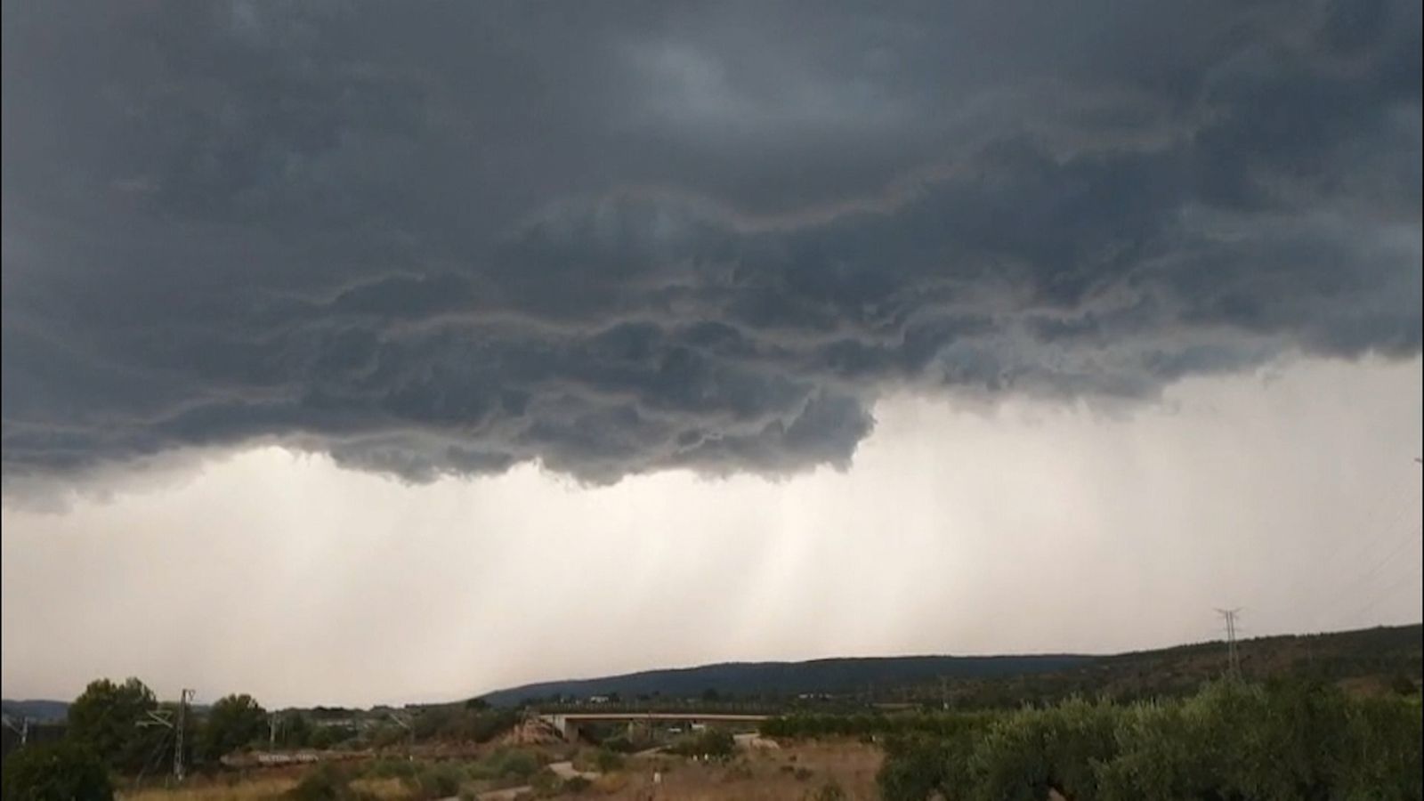 Imatge d'arxiu d'una tempesta a l'interior de la província de Castelló
