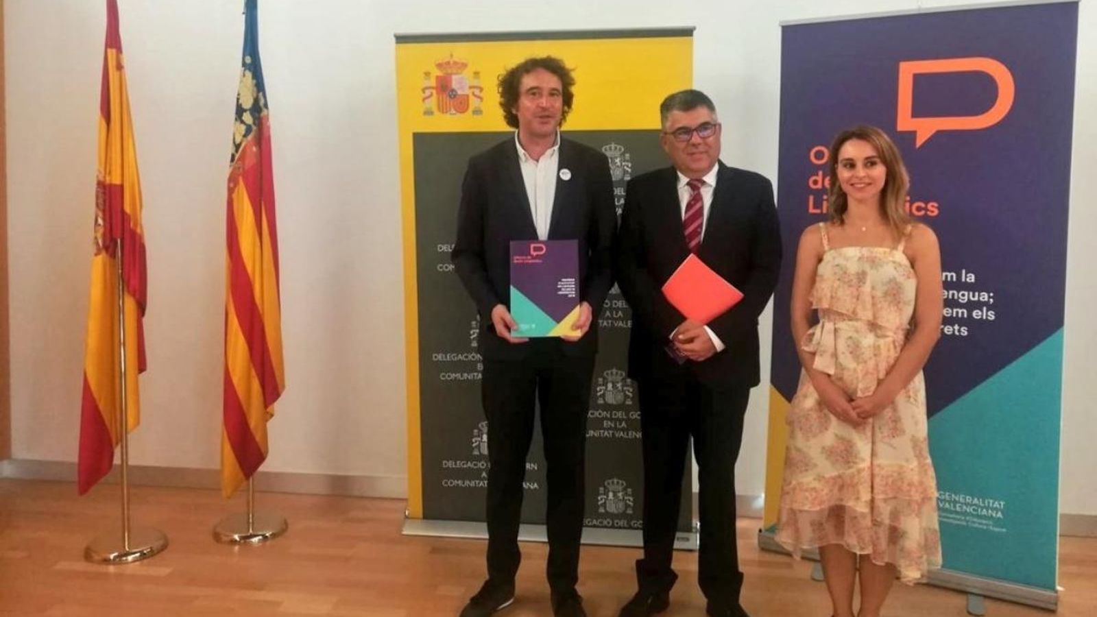 El director general de Política Lingüística, Rubén Trenzano, ha presentat la memòria de l'Oficina de Drets Lingüístics de l'any 2018