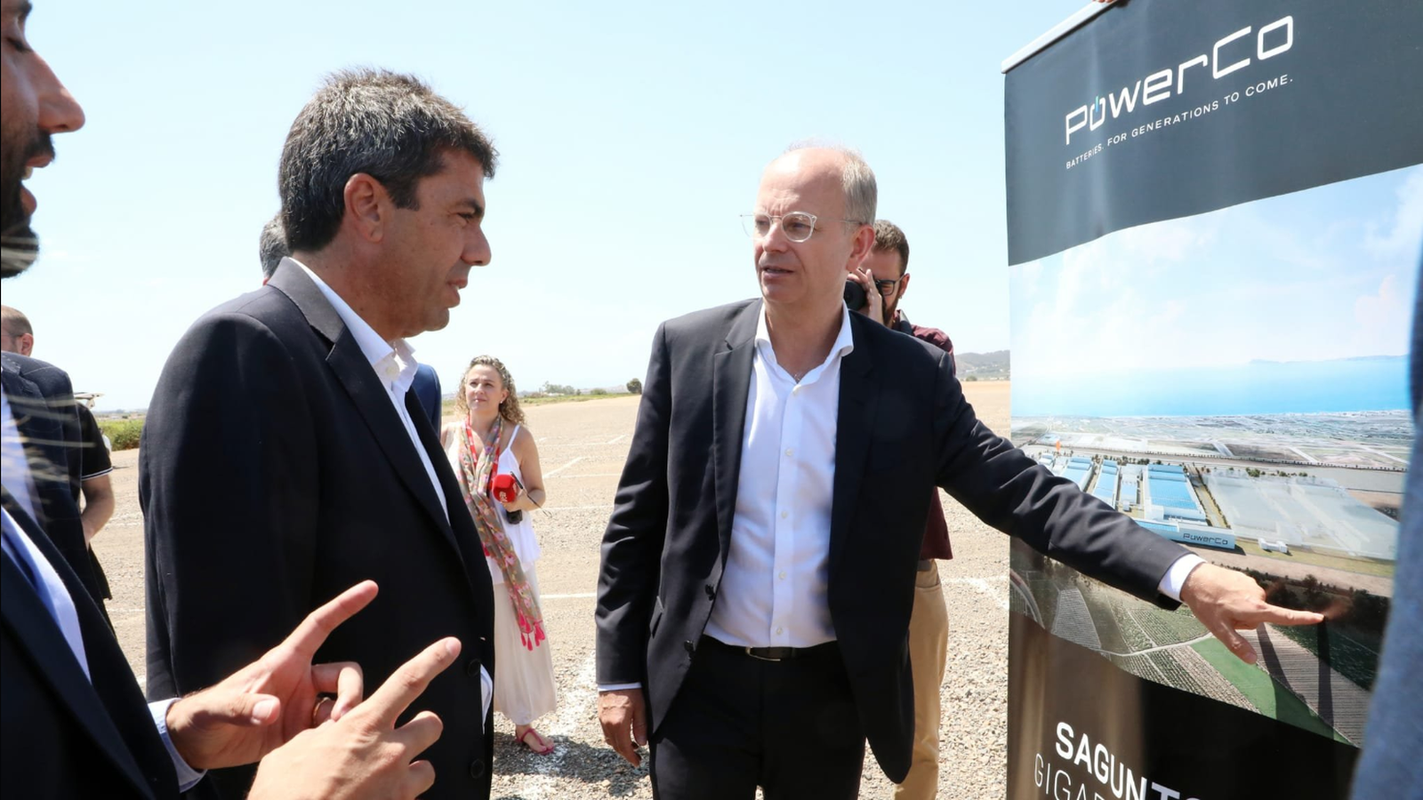 Carlos Mazón visita les obres d'urbanització del Parc de Sagunt II