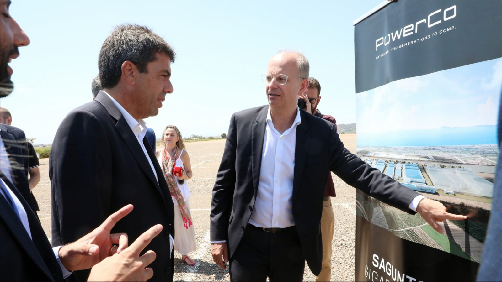 Carlos Mazón visita les obres d'urbanització del Parc de Sagunt II