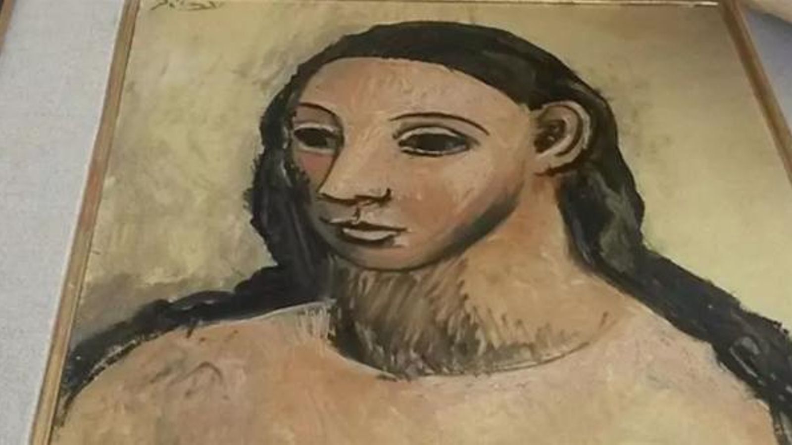 Detall de l’obra ‘Cap de dona jove’ de Pablo Picasso