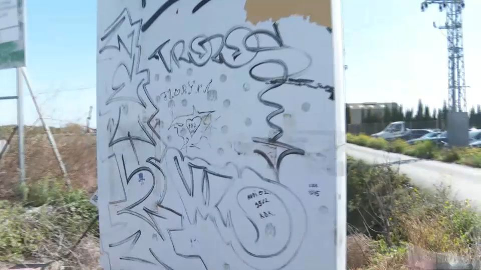 Al terme municipal d'Albal un cartell recorda Floryna, que va morir