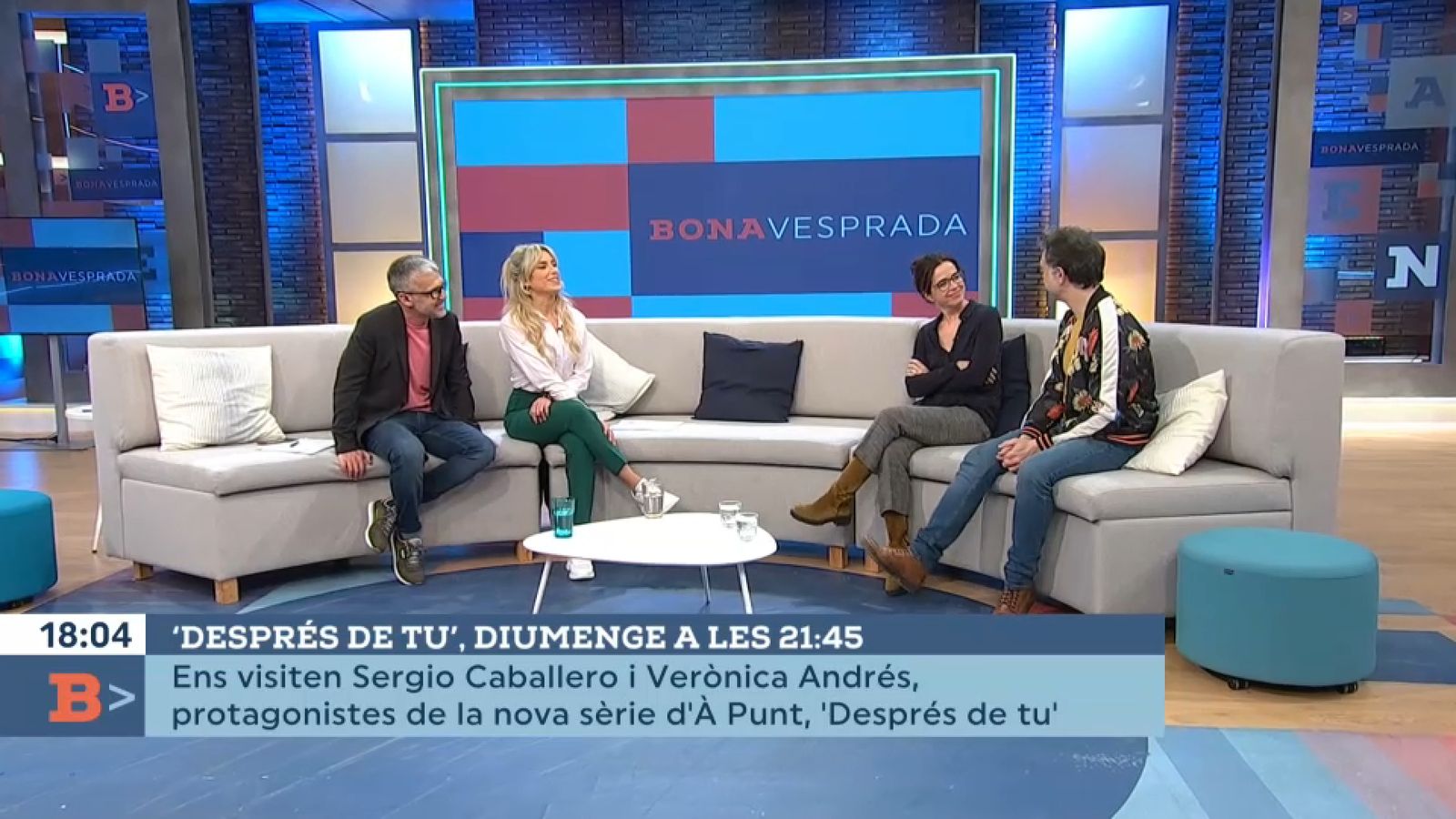 Sergio Caballero i Verònica Andrés visiten el programa 'Bona vesprada'