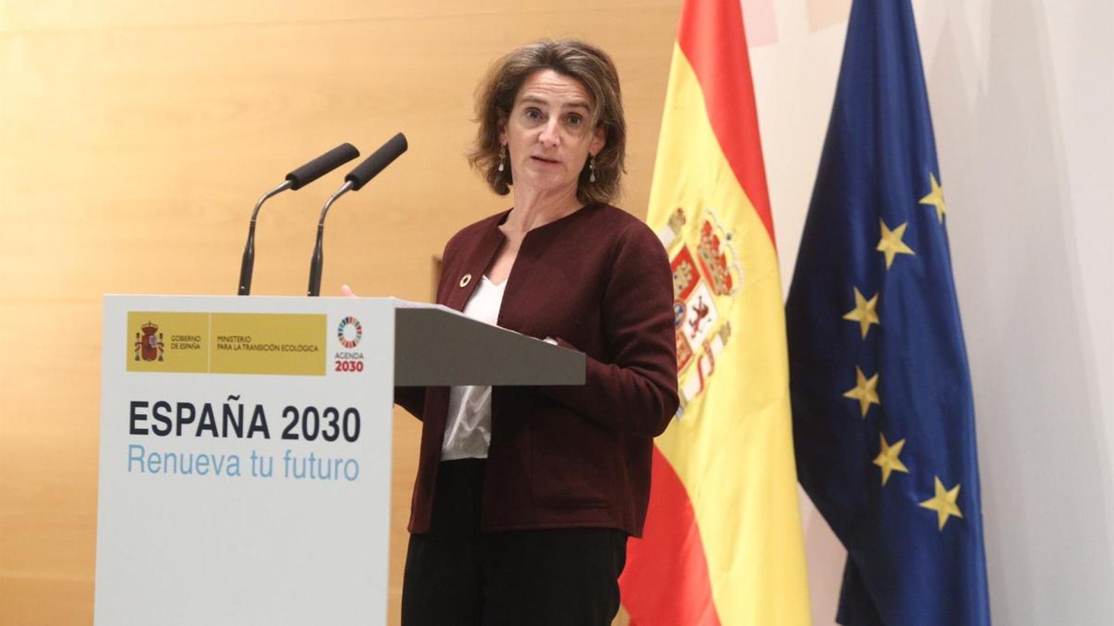 Imatge d’arxiu de la ministra per a la Transició Ecològica, Teresa Ribera