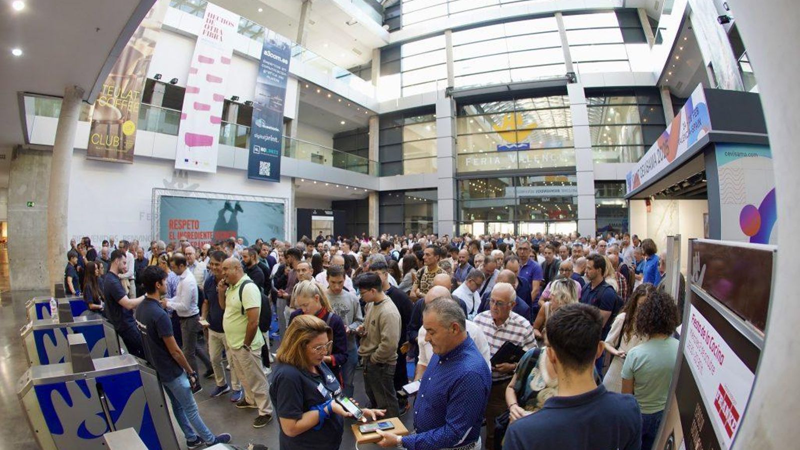 Accés a la Fira Hàbitat València, Textil Llar, Espai Cuina SICI, Iberflora i Eurobrico