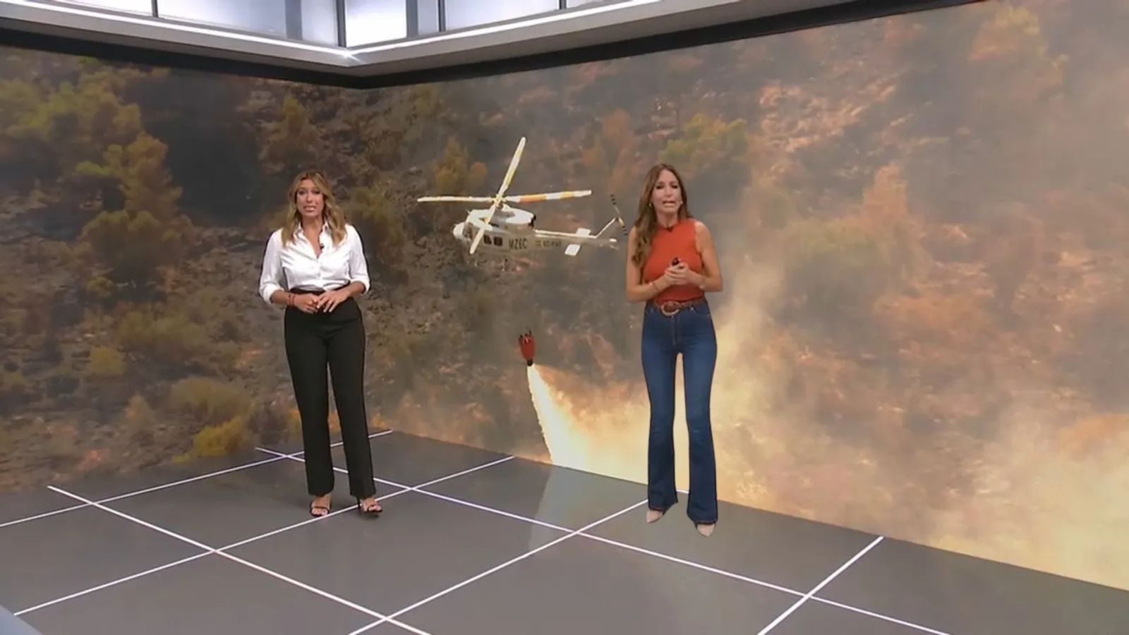 Amàlia i Rosa durant l'especial informatiu d'este dilluns 27 de juliol