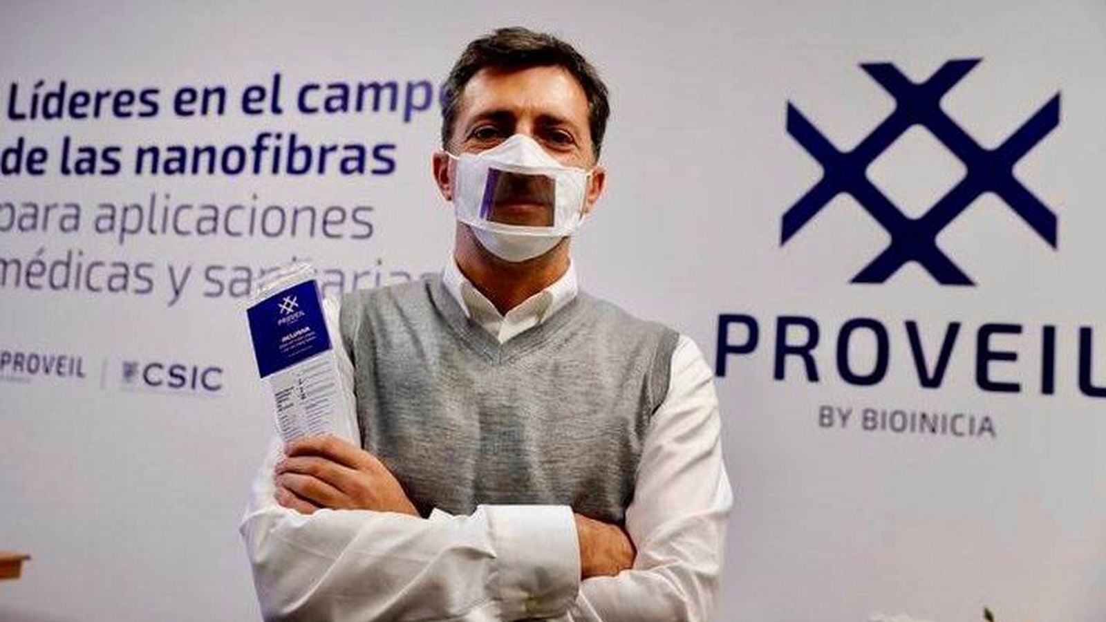 Mascareta transparent desenvolupada pel CSIC i Proveil