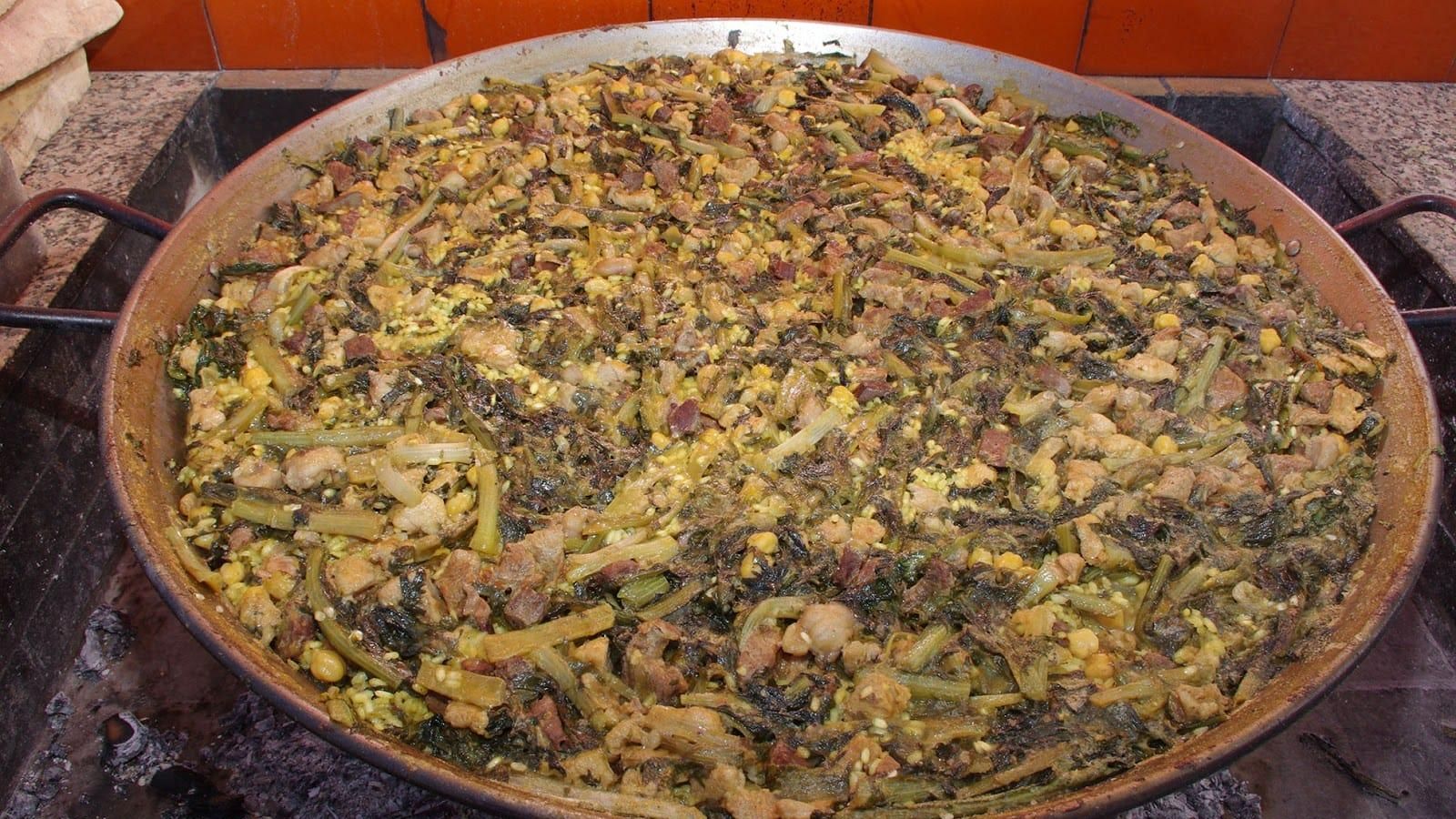 Paella de fetge de bou de Meliana