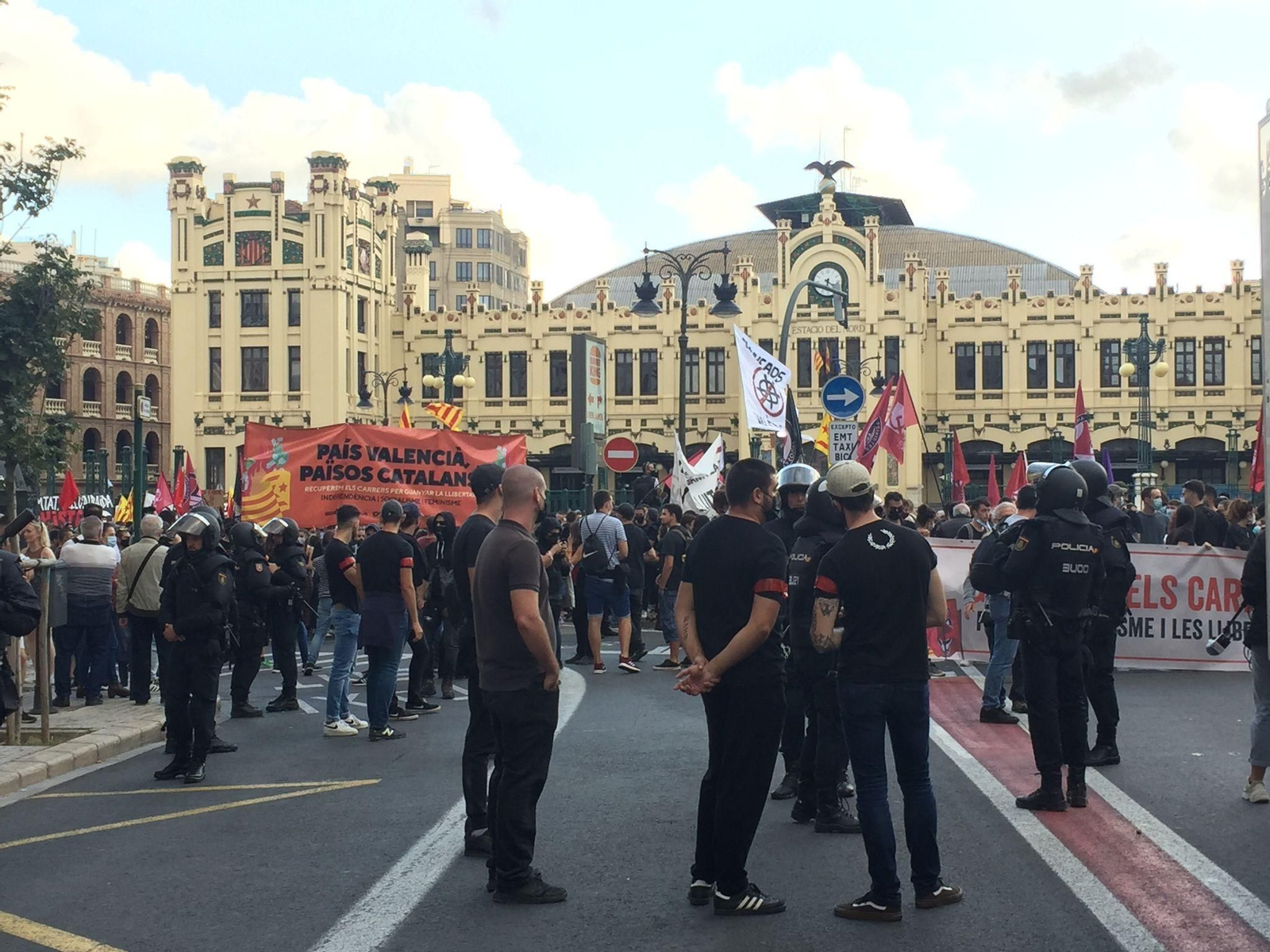 Manifestació convocada per la Coordinadora Obrera Sindical