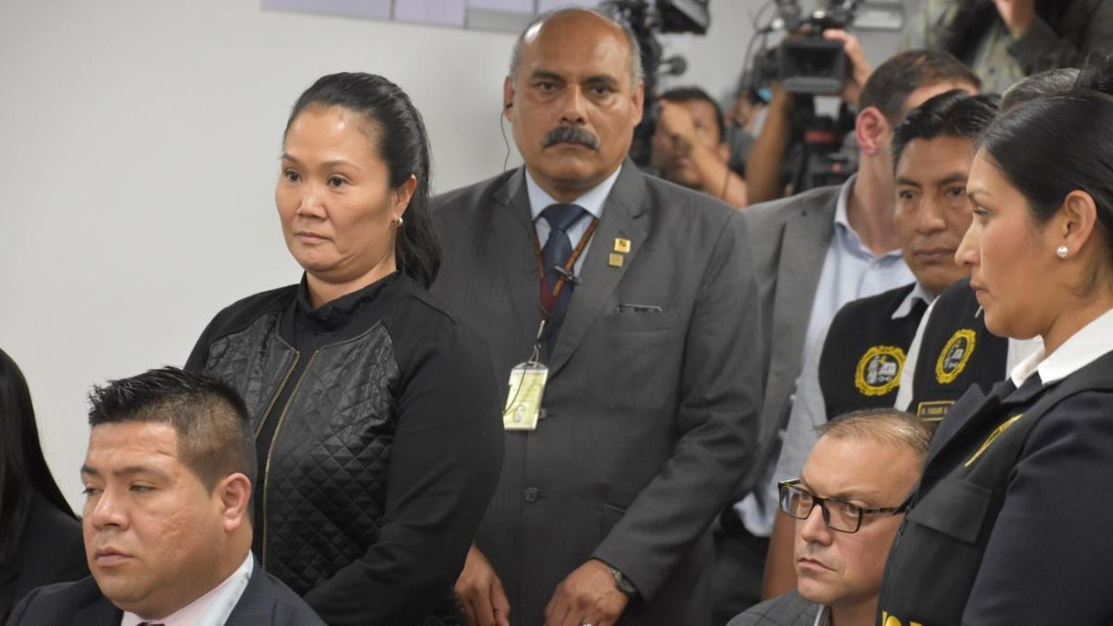 Keiko Fujimori durant el judici que l'ha condemnada