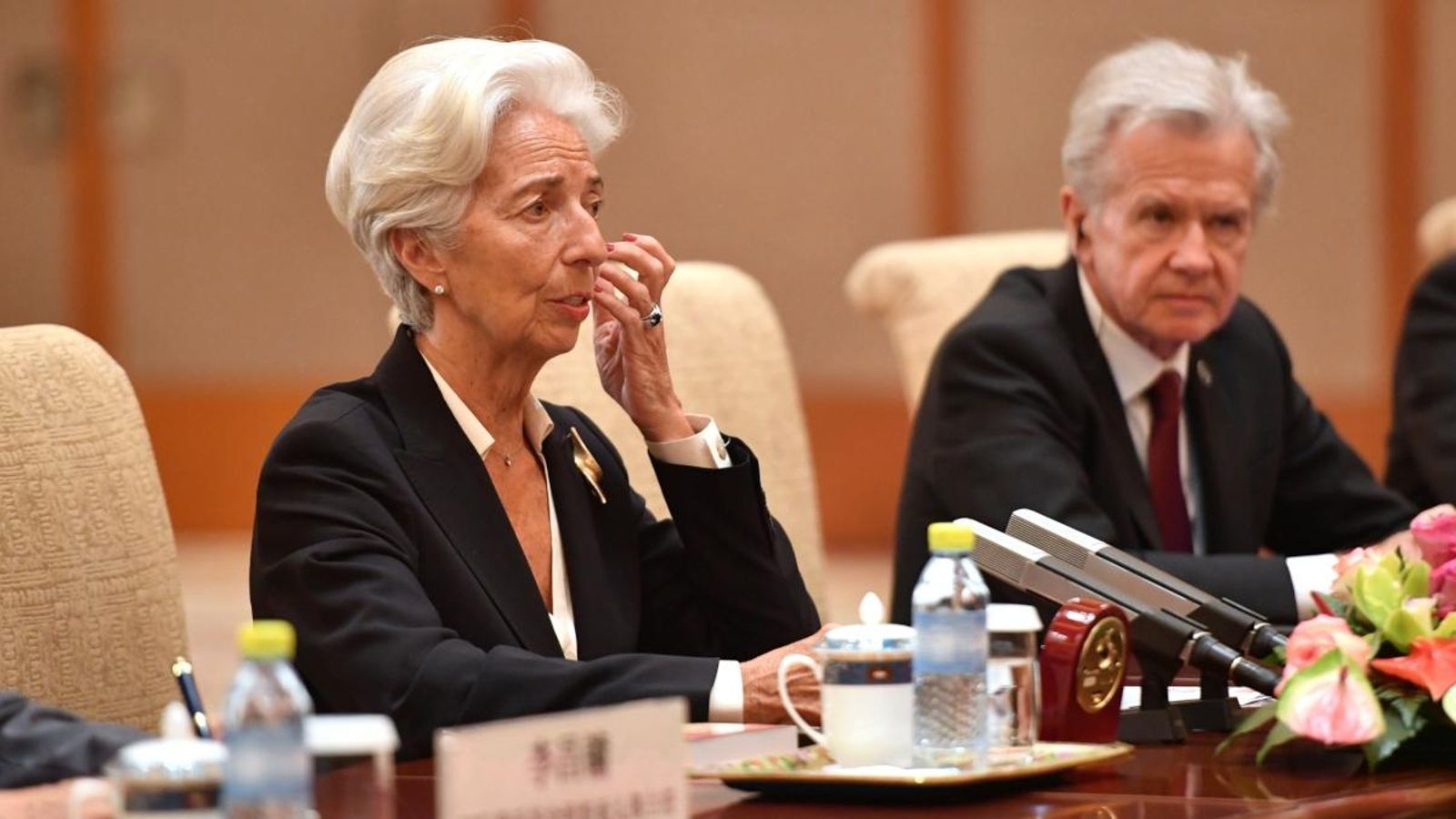 La directora gerent del Fons Monetari Internacional, Christine Lagarde, a Pequín